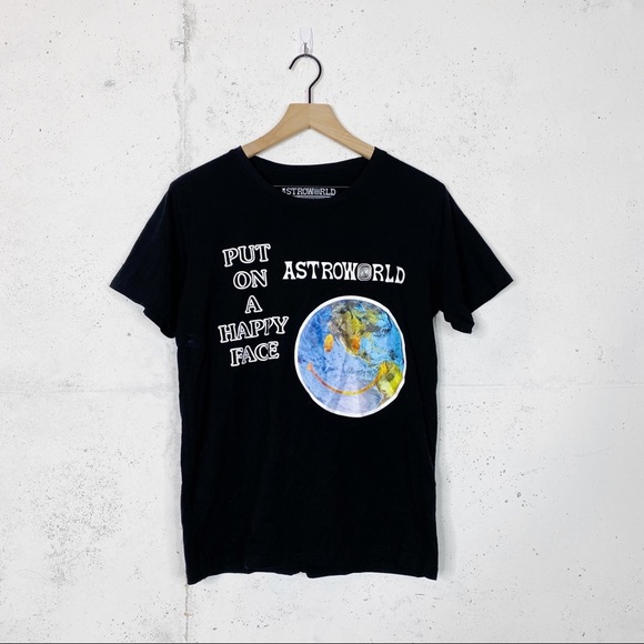 Astroworld Travis Scott Put One A Happy Face Shirt